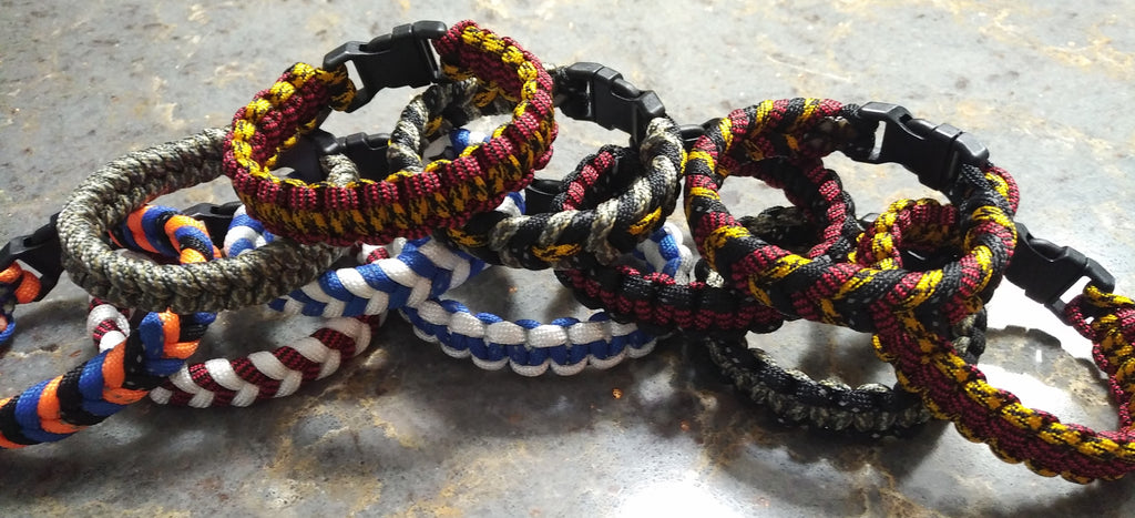 We've added bracelets to our Paracord line of products.