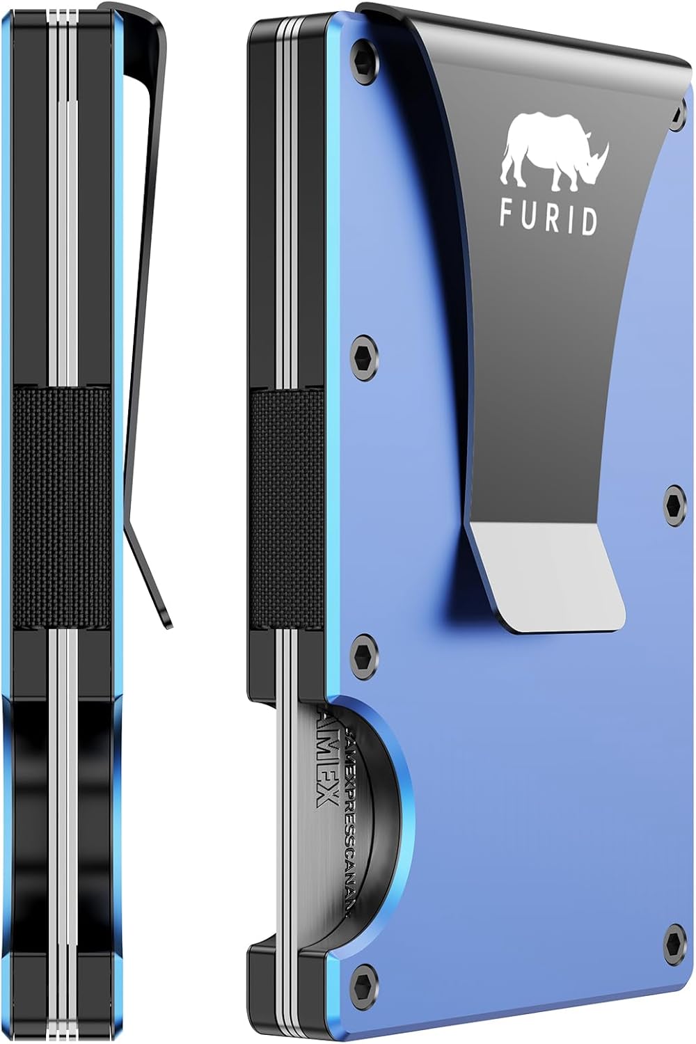 RFID Minimalist Wallet with Money Clip