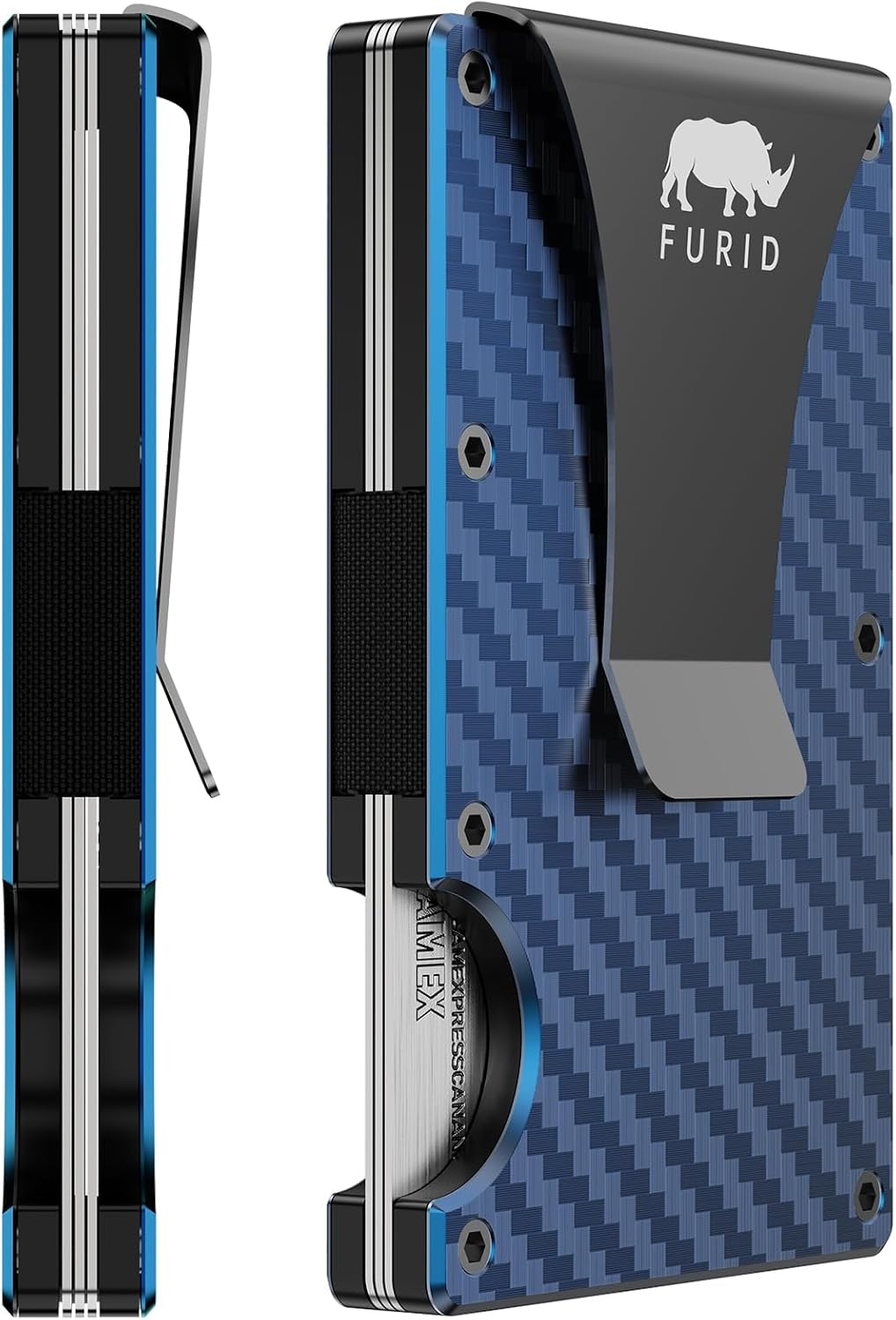 RFID Minimalist Wallet with Money Clip