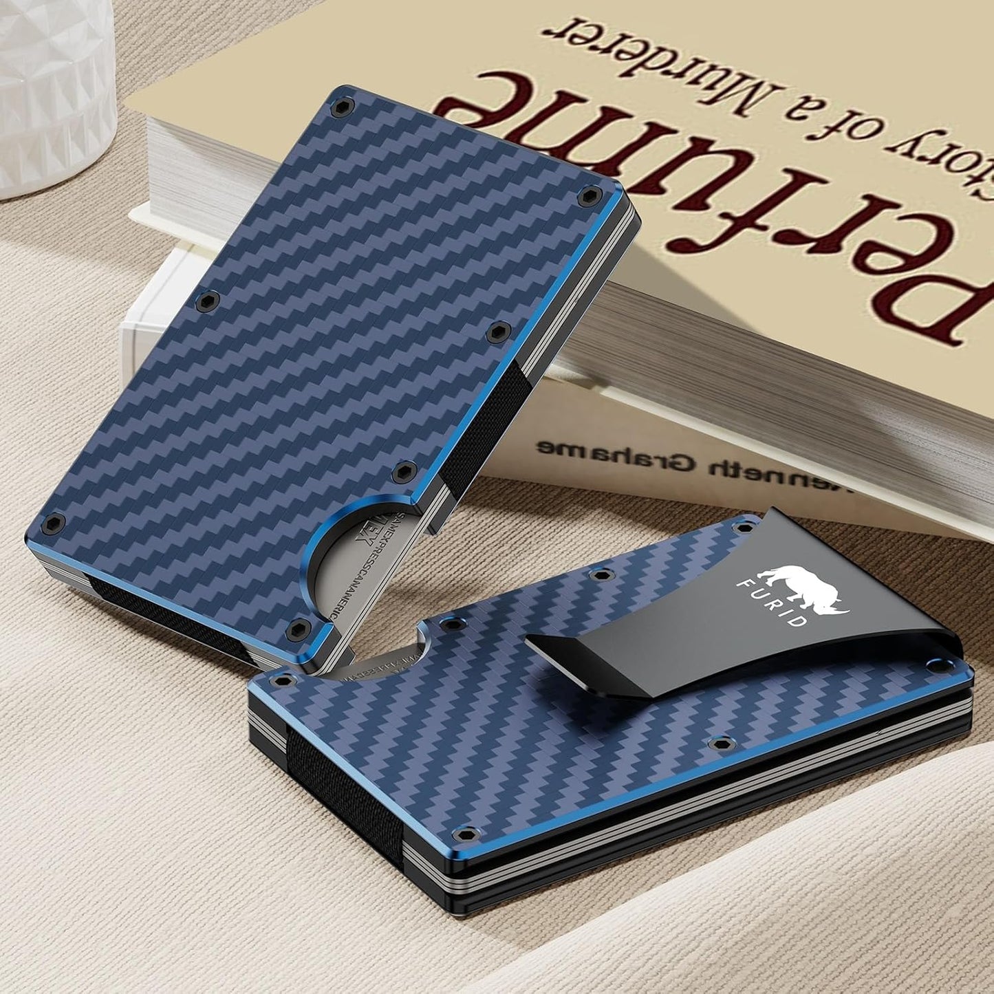 RFID Minimalist Wallet with Money Clip