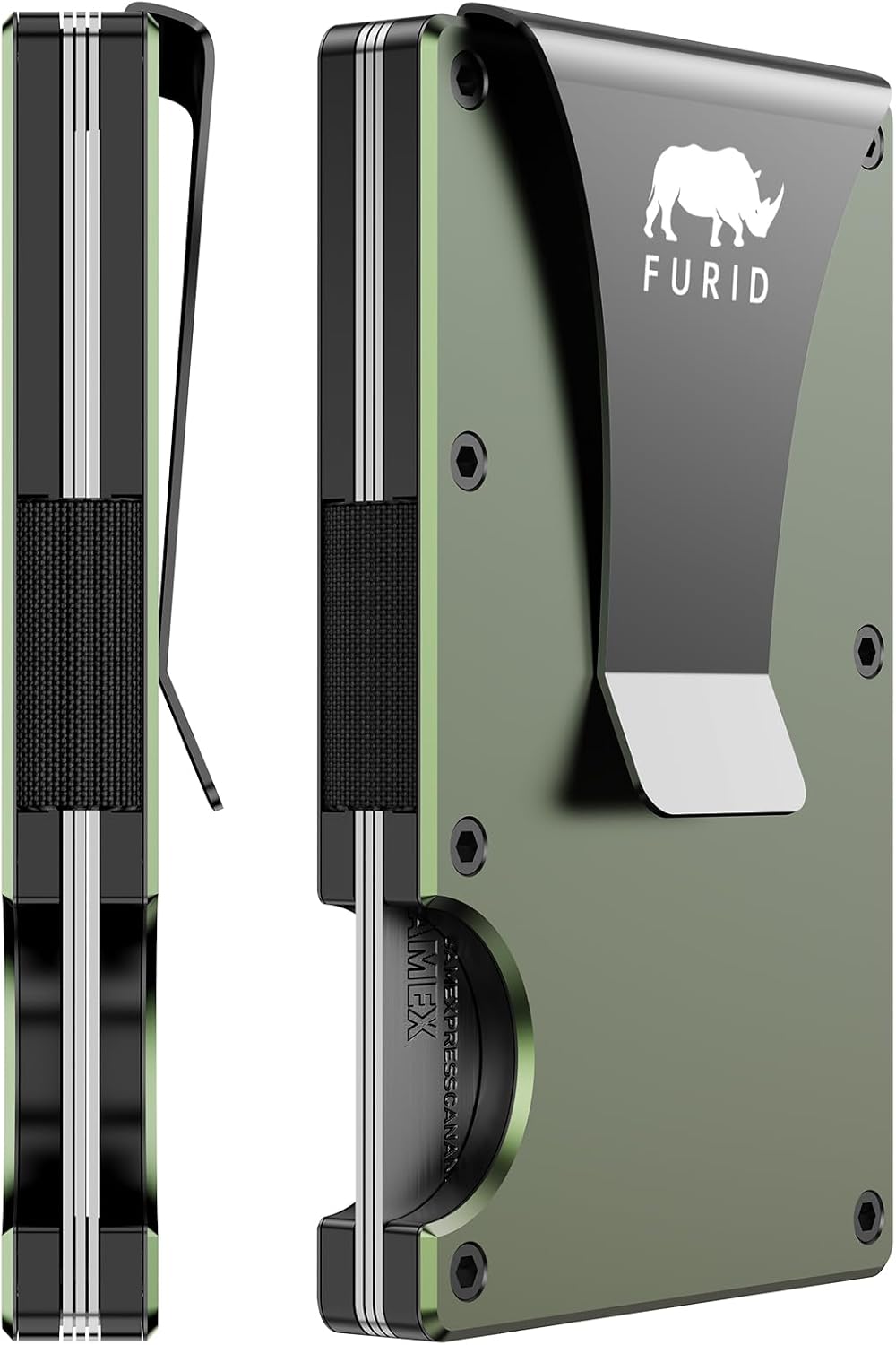 RFID Minimalist Wallet with Money Clip