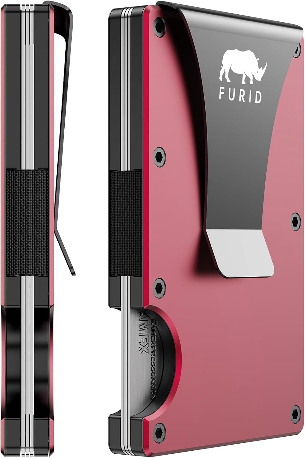 RFID Minimalist Wallet with Money Clip