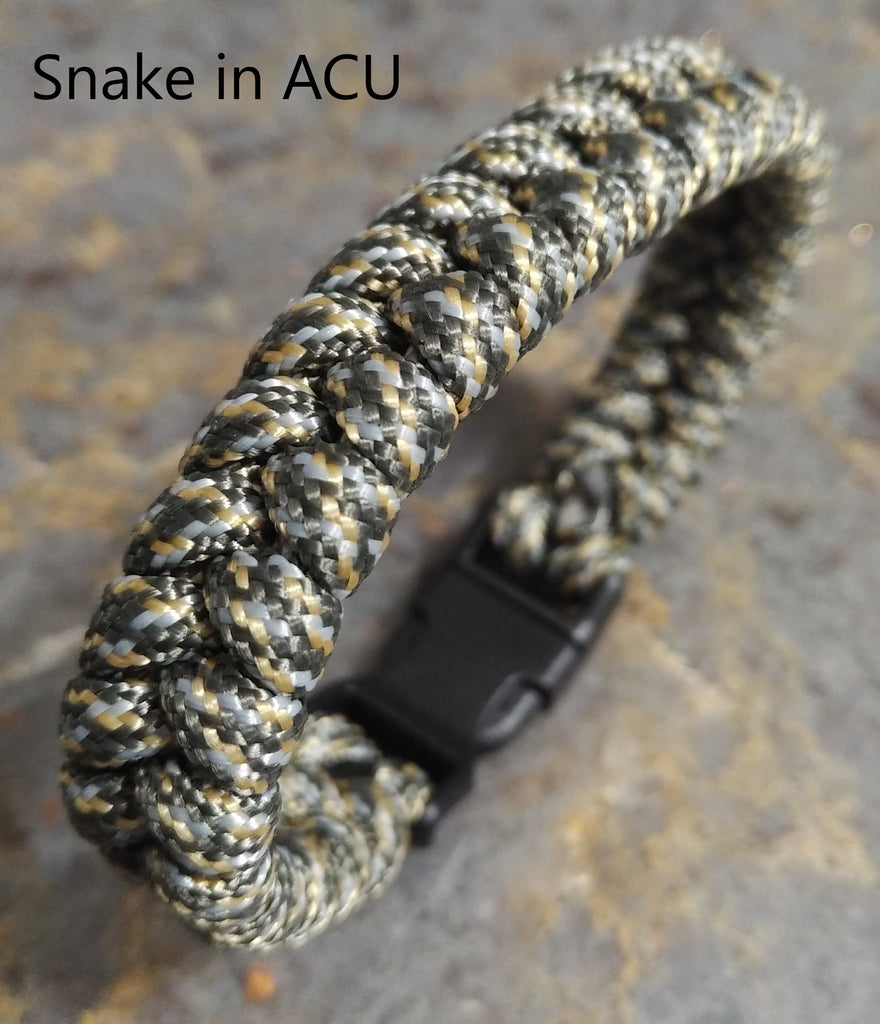  Army Green and Black Paracord Wrap Fish Hook Bracelet