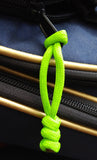 Lime Green Zipper Pull on Pipe Case