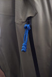 Blue Zipper Pull on Jacket