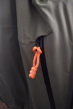 Orange Zipper Pull on Jacket
