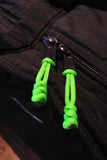 Lime Green Zipper Pull on Soft Drum Case
