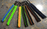 Paracord 2 color keychain with snaphook options